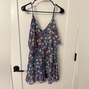 Sugarlips Blue Floral Romper